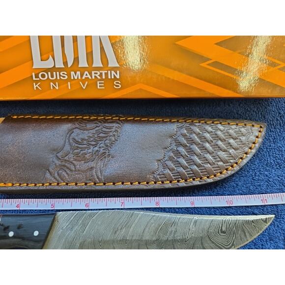 Hunting Bowie Knife 11.75 Inch Custom Forged Damascus Blade LMK Knives #9633 - Picture 7 of 8